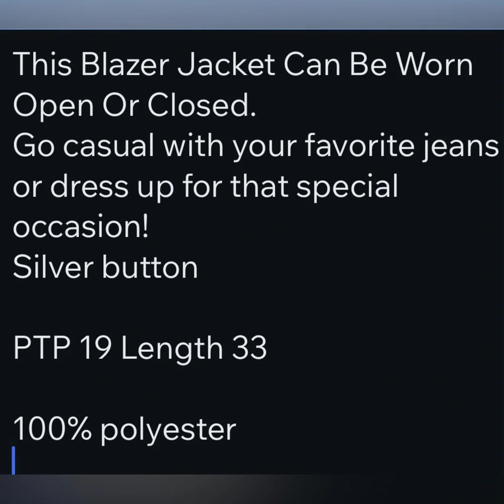 Winter White Blazer Jacket - Picture 2 of 4